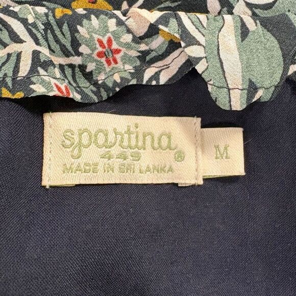 Spartina Aisley Blouse Jones Hundred Paisley Size M Green $148.00 - Picture 6 of 6